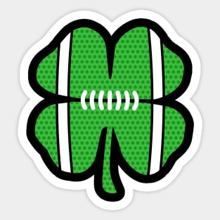 Shamrock Football Ball St Patricks Day Sports Sticker